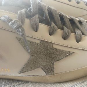 Mens Golden Goose brand new w out box superstar sz 43 white snd light brown